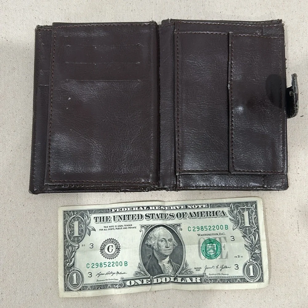Vintage leather wallet